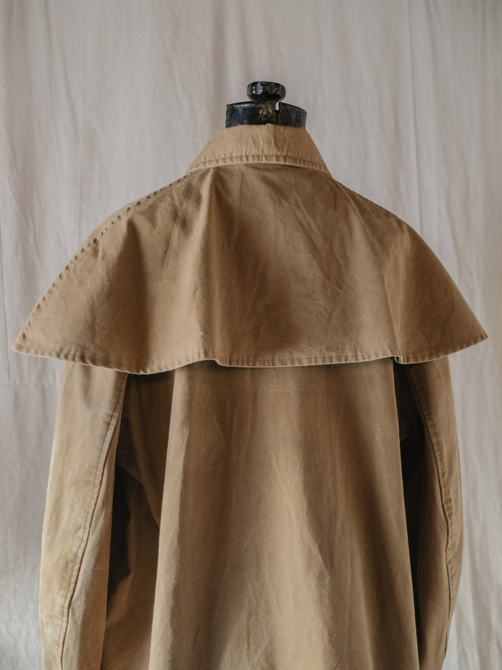 1960’s French Police Cap Line Canvas Coat / 法國警用帆布斗篷外套