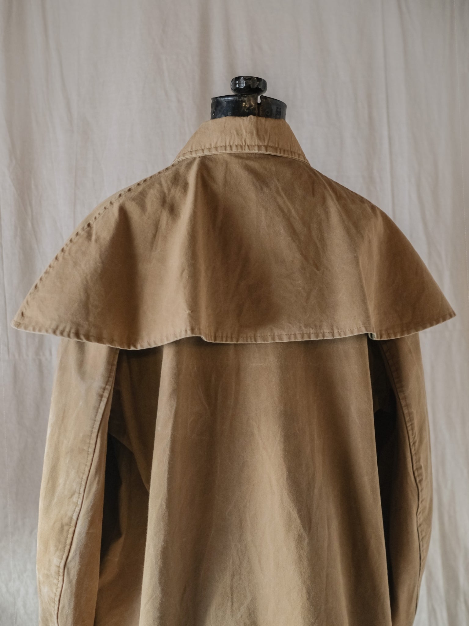 1960’s French Police Cap Line Canvas Coat / 法國警用帆布斗篷外套