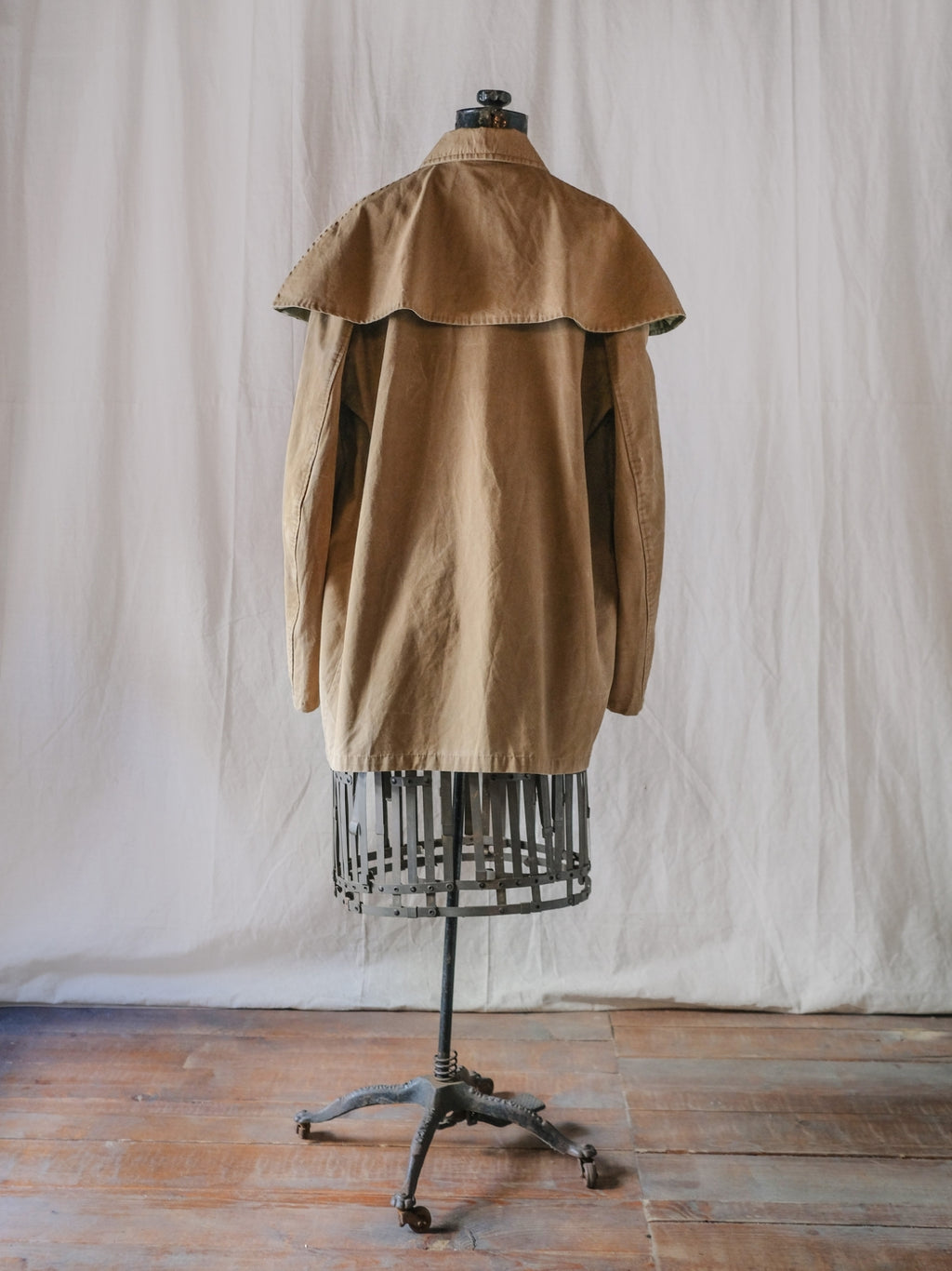 1960’s French Police Cap Line Canvas Coat / 法國警用帆布斗篷外套