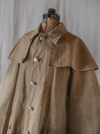 1960’s French Police Cap Line Canvas Coat / 法國警用帆布斗篷外套