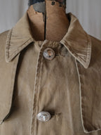 1960’s French Police Cap Line Canvas Coat / 法國警用帆布斗篷外套
