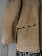 1960’s French Police Cap Line Canvas Coat / 法國警用帆布斗篷外套