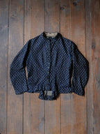Late 1800’s Early 1900's Victorian Era Indigo Calico Women Blouse / 維多利亞時期藍染印花布仕女襯衫