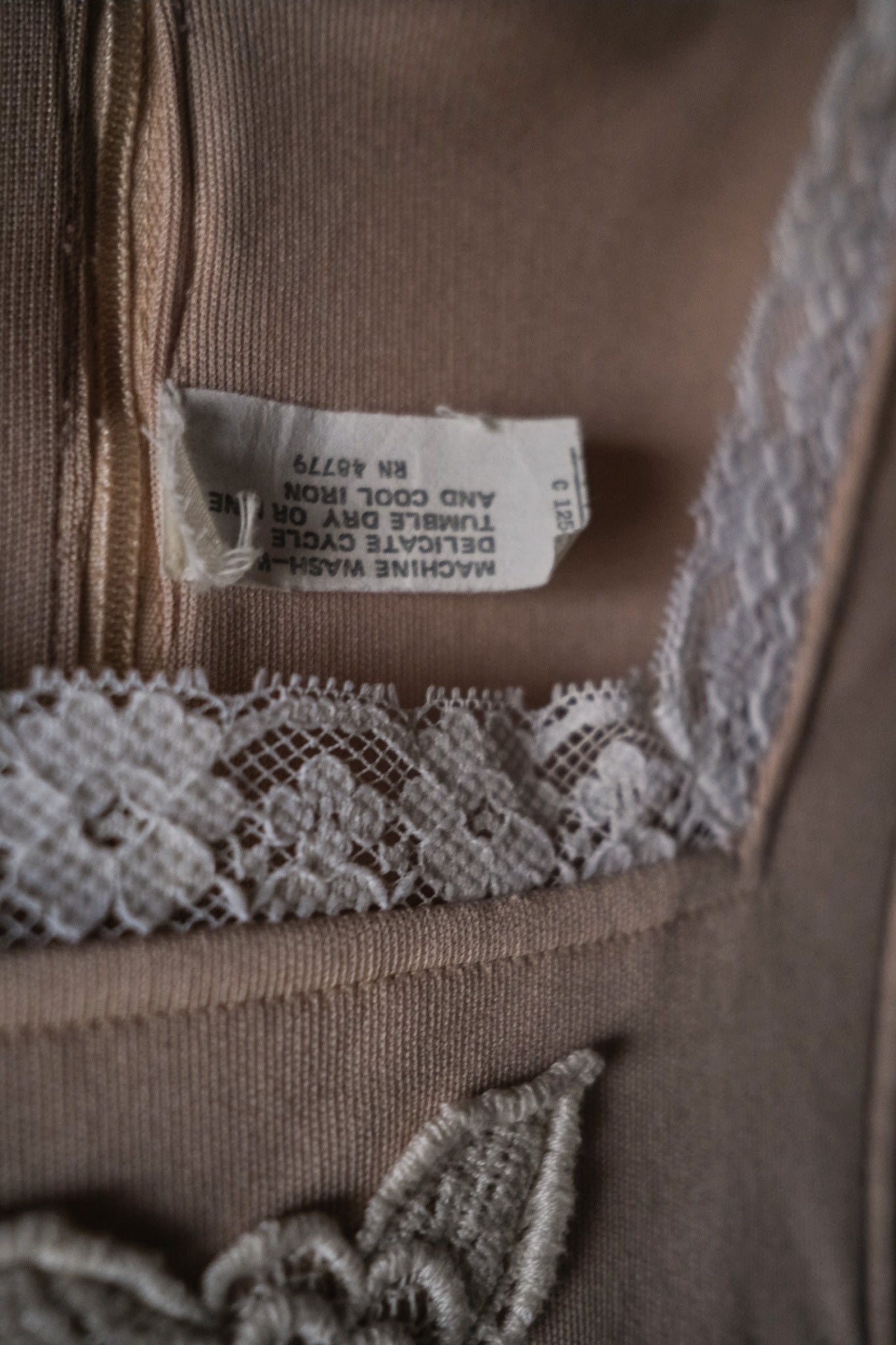 1970’s Knit Fabric Empire Waist Flare Sleeve Dress / 針織高腰喇叭袖長裙