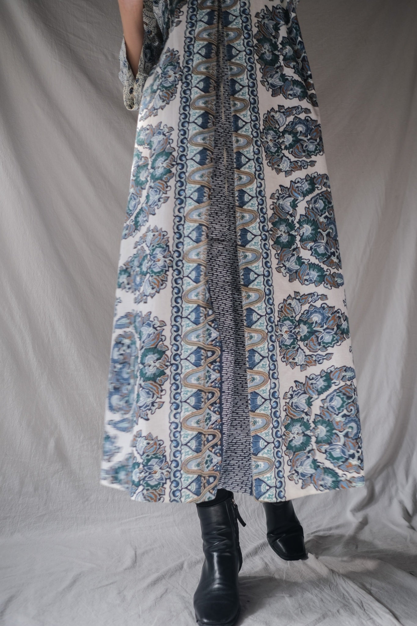 1970’s Floral Print Full Zipper Dress / 印花全拉鍊連身裙