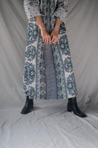 1970’s Floral Print Full Zipper Dress / 印花全拉鍊連身裙