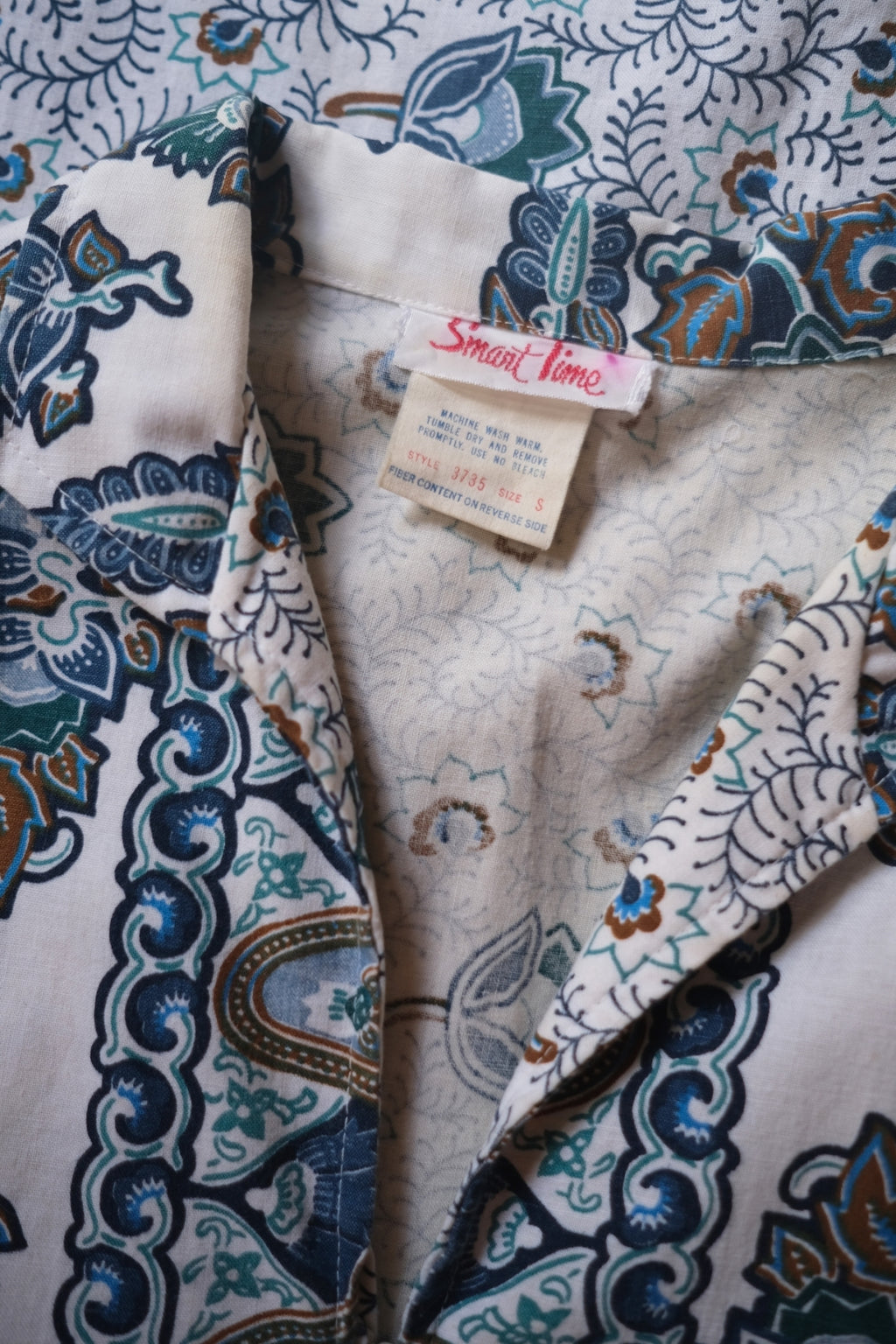 1970’s Floral Print Full Zipper Dress / 印花全拉鍊連身裙