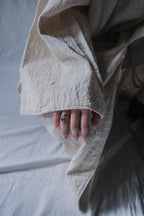 1950-1960's African Sahara Gandoura Hand Woven Raw Cotton / African Sahara Hand Woven Raw Cotton Sweater