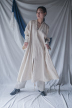 1950-1960's African Sahara Gandoura Hand Woven Raw Cotton / African Sahara Hand Woven Raw Cotton Sweater