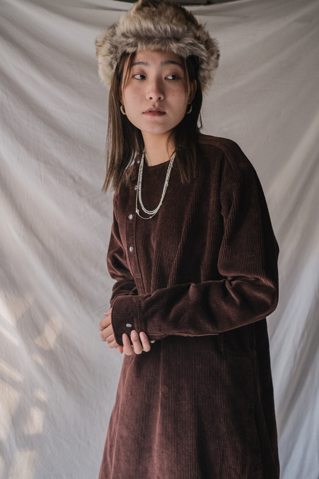 1970’s Europe Corduroy Tunic / 歐洲燈芯絨束腰上衣