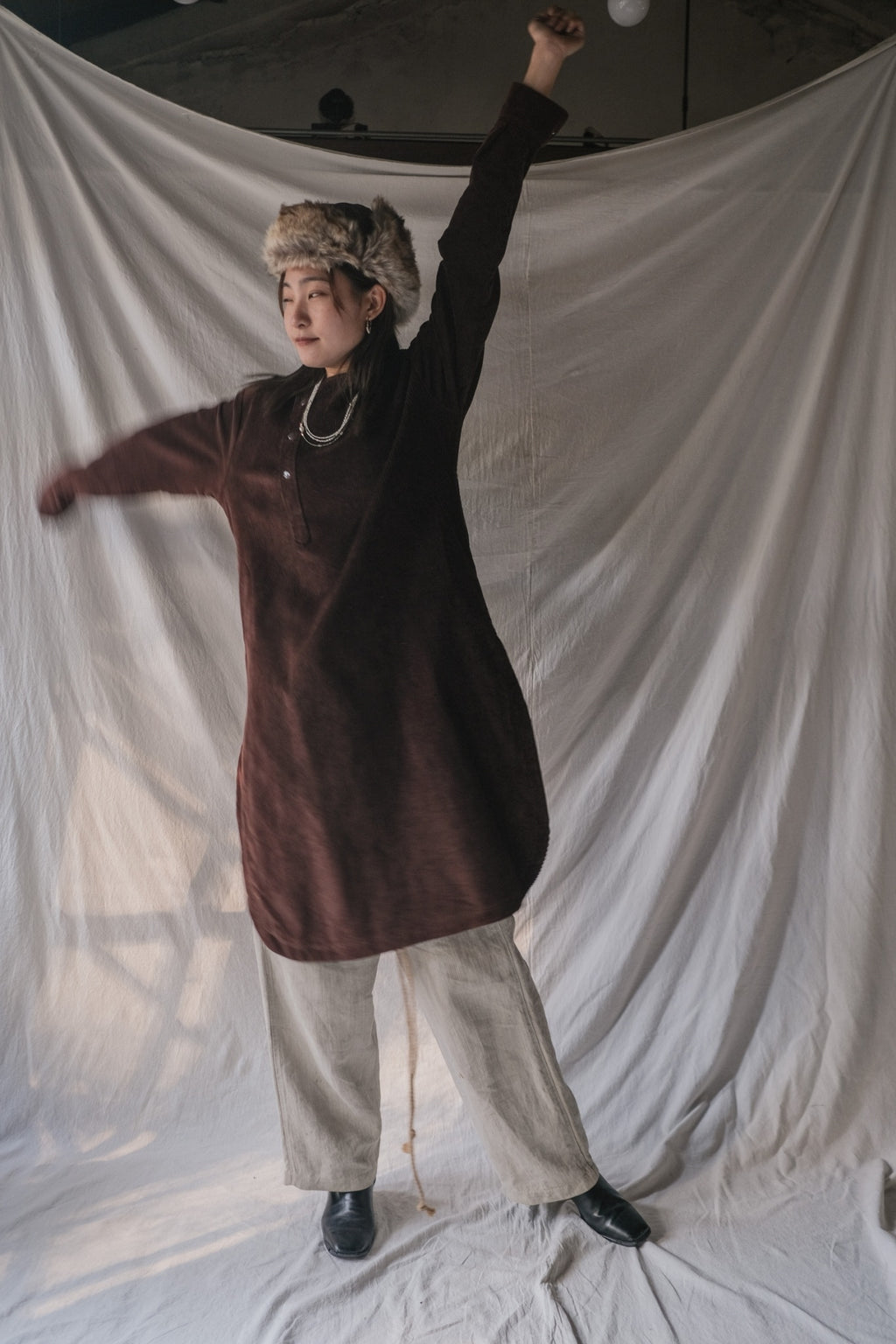 1970’s Europe Corduroy Tunic / 歐洲燈芯絨束腰上衣