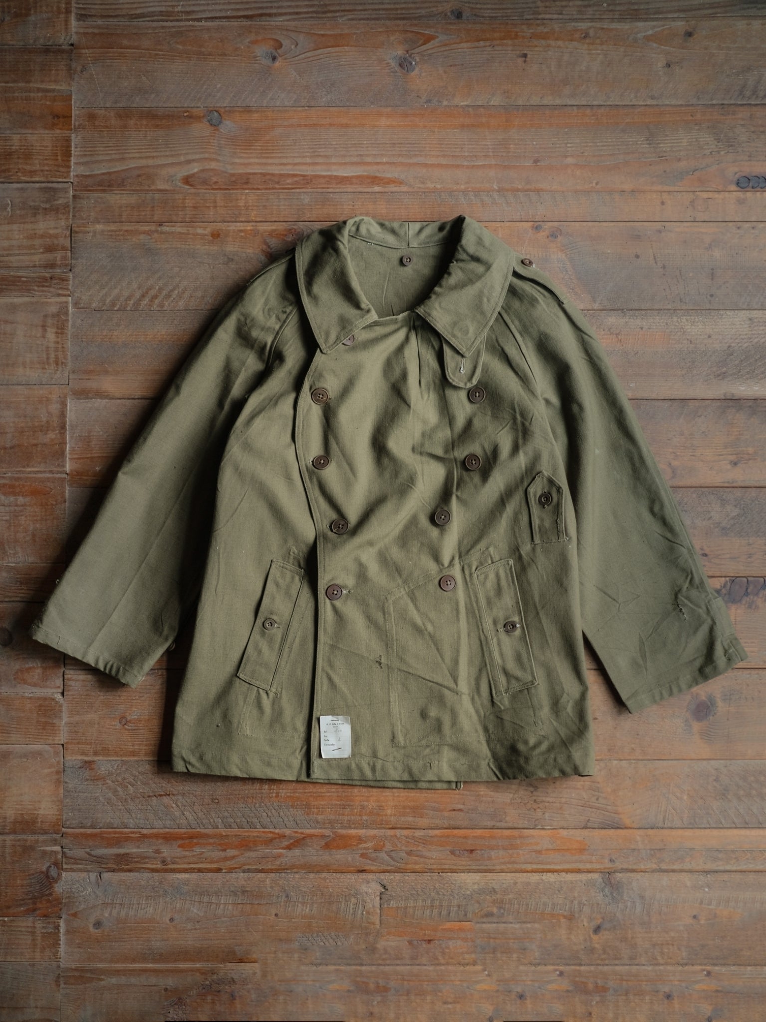 1940-1950’s French Army M38 Motor-rider Jacket 2nd Pattern / 法國陸軍 M38 機車騎士夾克第二版 中期型（Dead Stock with Tag）