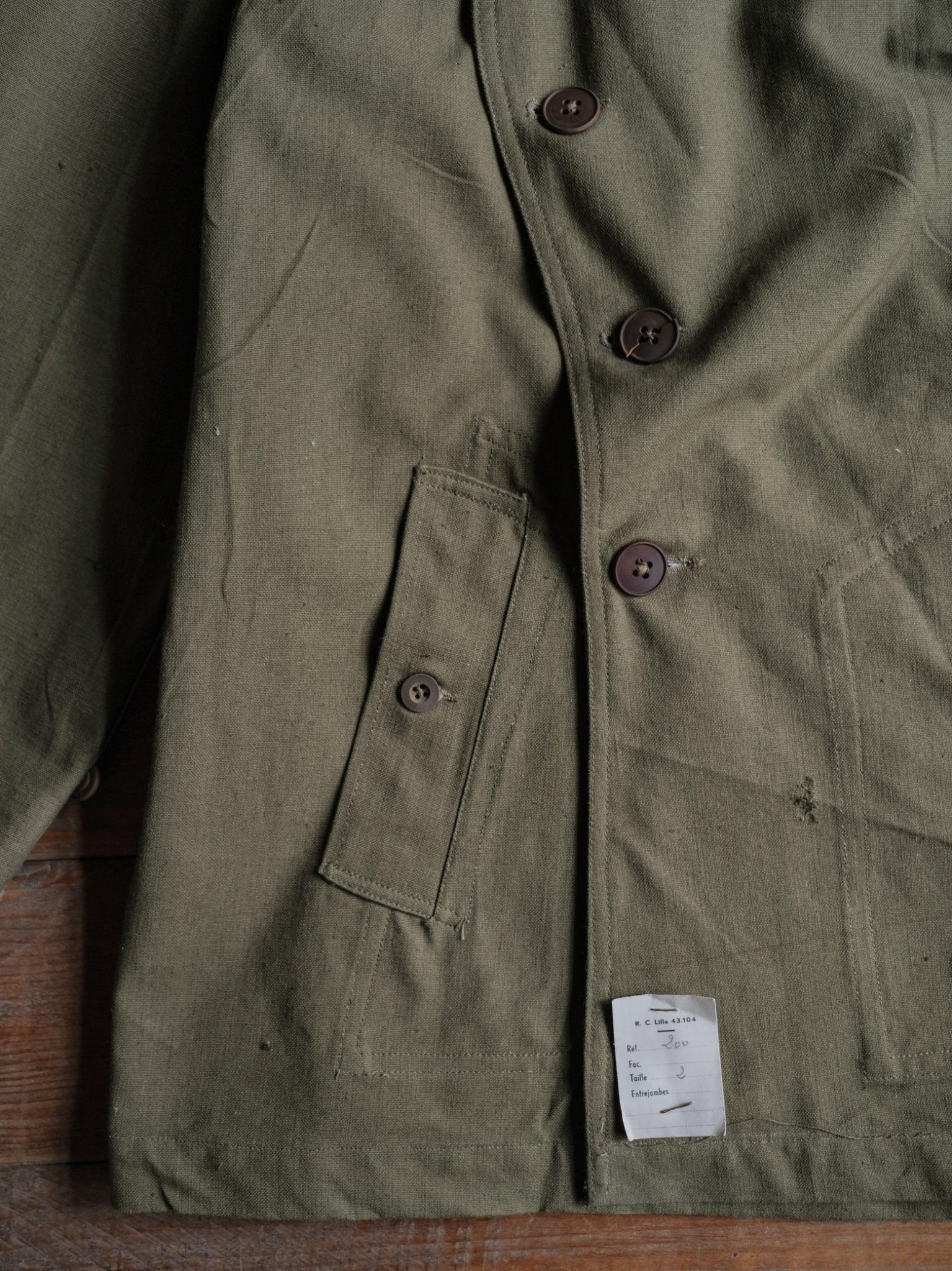 1940-1950’s French Army M38 Motor-rider Jacket 2nd Pattern / 法國陸軍 M38 機車騎士夾克第二版 中期型（Dead Stock with Tag）
