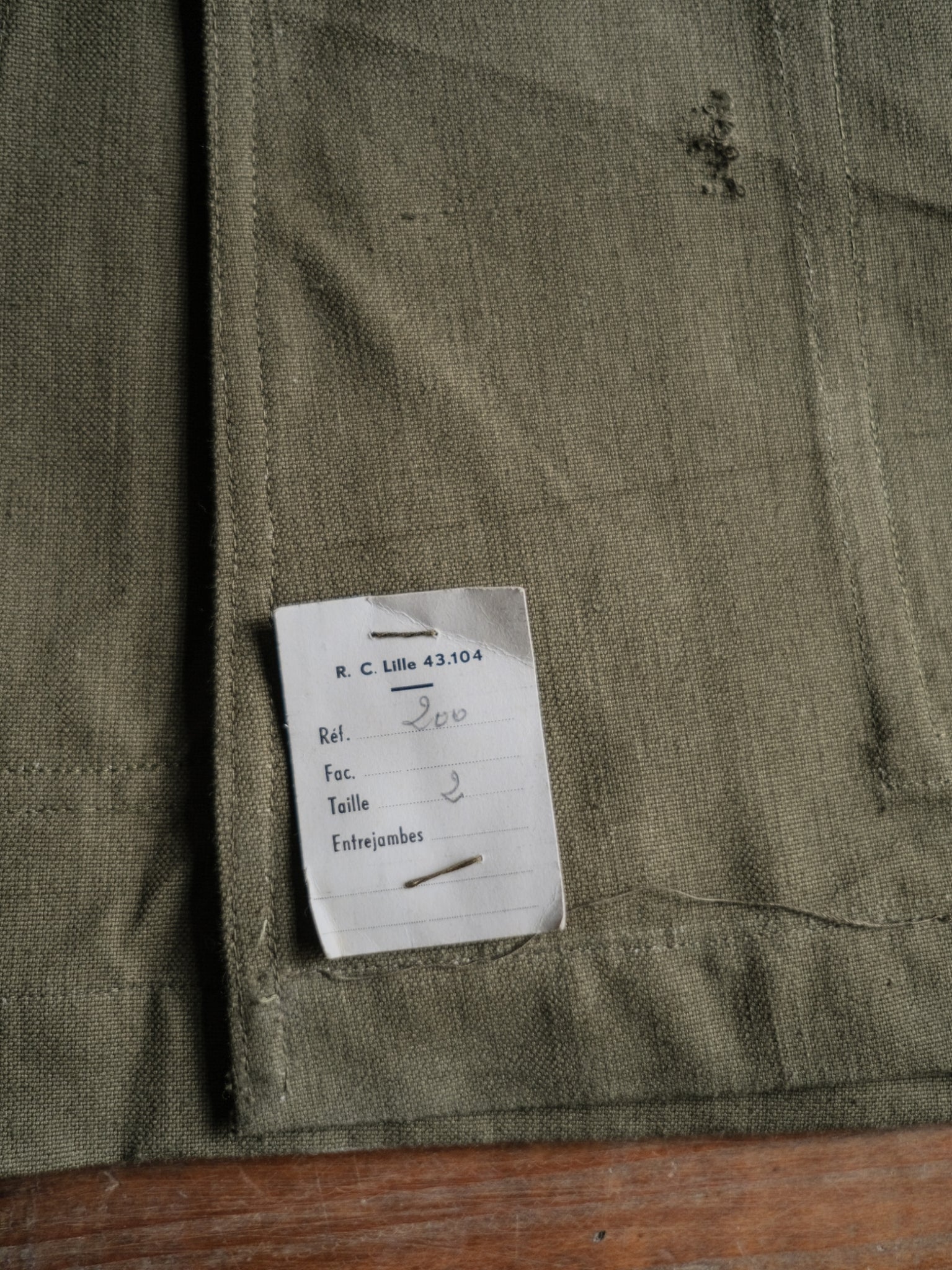 1940-1950’s French Army M38 Motor-rider Jacket 2nd Pattern / 法國陸軍 M38 機車騎士夾克第二版 中期型（Dead Stock with Tag）
