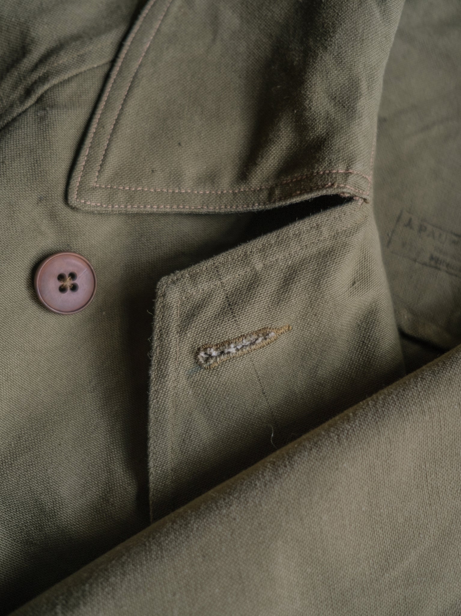 1950's French Army M38 Motor-rider Jacket 2nd Pattern "RF" Stencil / French Army M38 Motor-rider Jacket 2nd Pattern "RF" Stencil