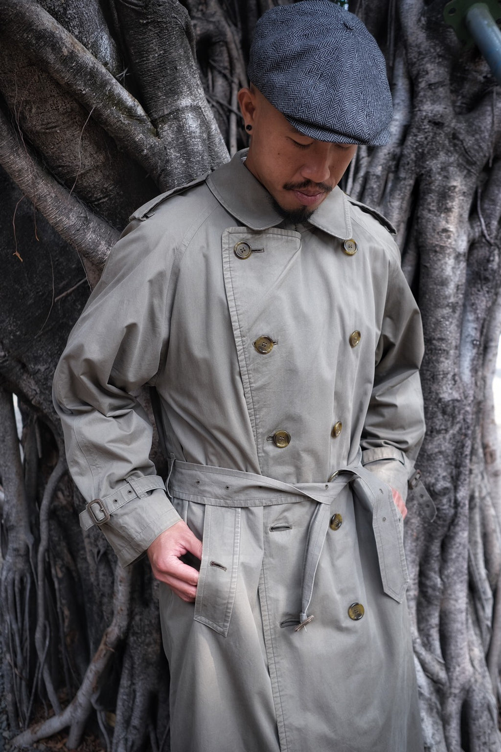 1980's Burberry Coat for Man Burberrys / Men's wool coat 