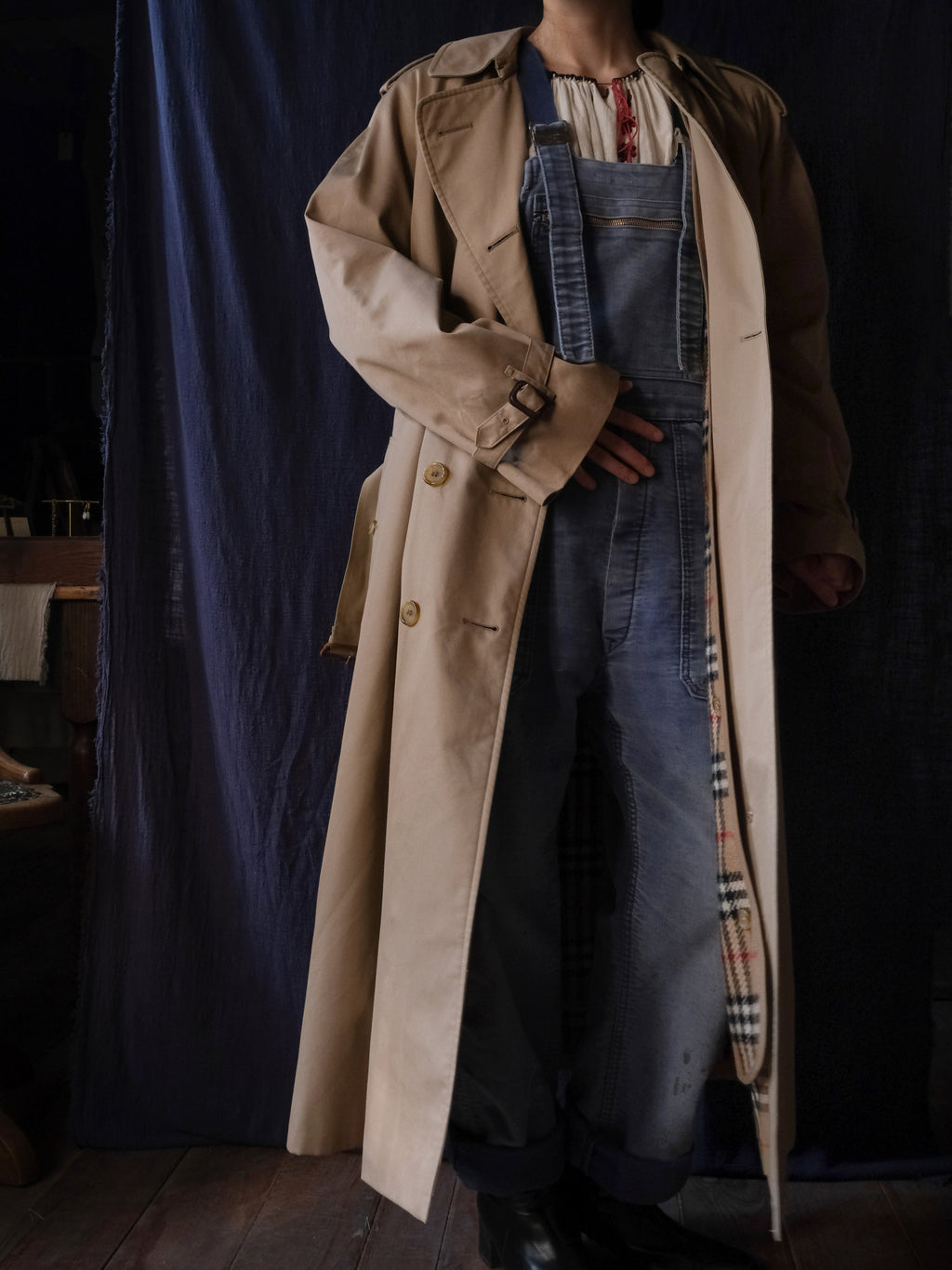 1990's Burberry Women's W-Trench Coat Burberrys / 女性風衣