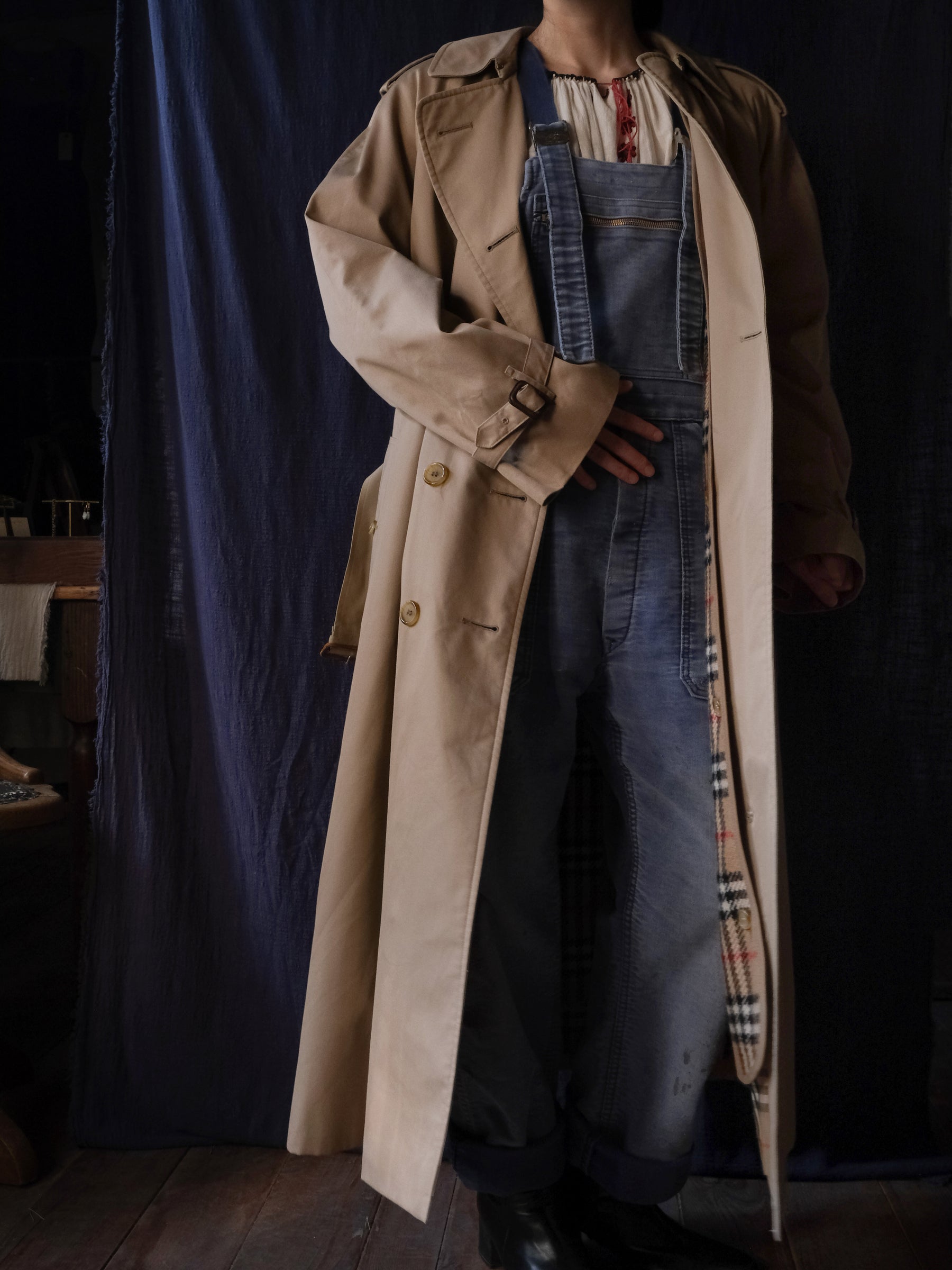 1990's Burberry Women's W-Trench Coat Burberrys / 女性風衣