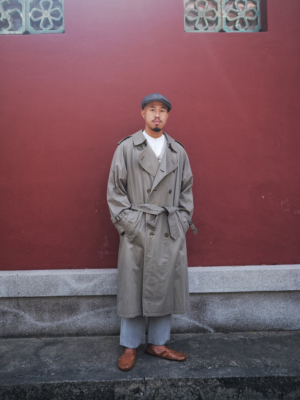 1980's Burberry Coat for Man Burberrys / Men's wool coat 