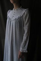 1980's Lace Jacquard Maxi Dress