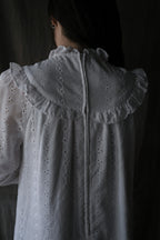 1980's Lace Jacquard Maxi Dress