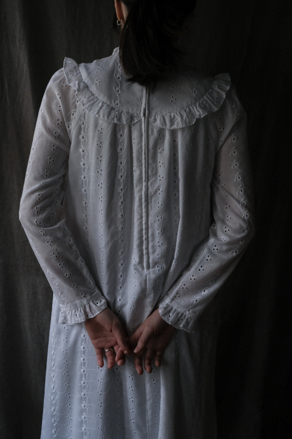 1980's Lace Jacquard Maxi Dress
