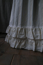 1980's Layered Lace Flocky Print Maxi Dress / 蕾絲植絨印花連身蛋糕裙