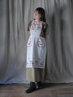 Vintage Portuguese Embroidered Apron / 葡萄牙刺繡圍裙