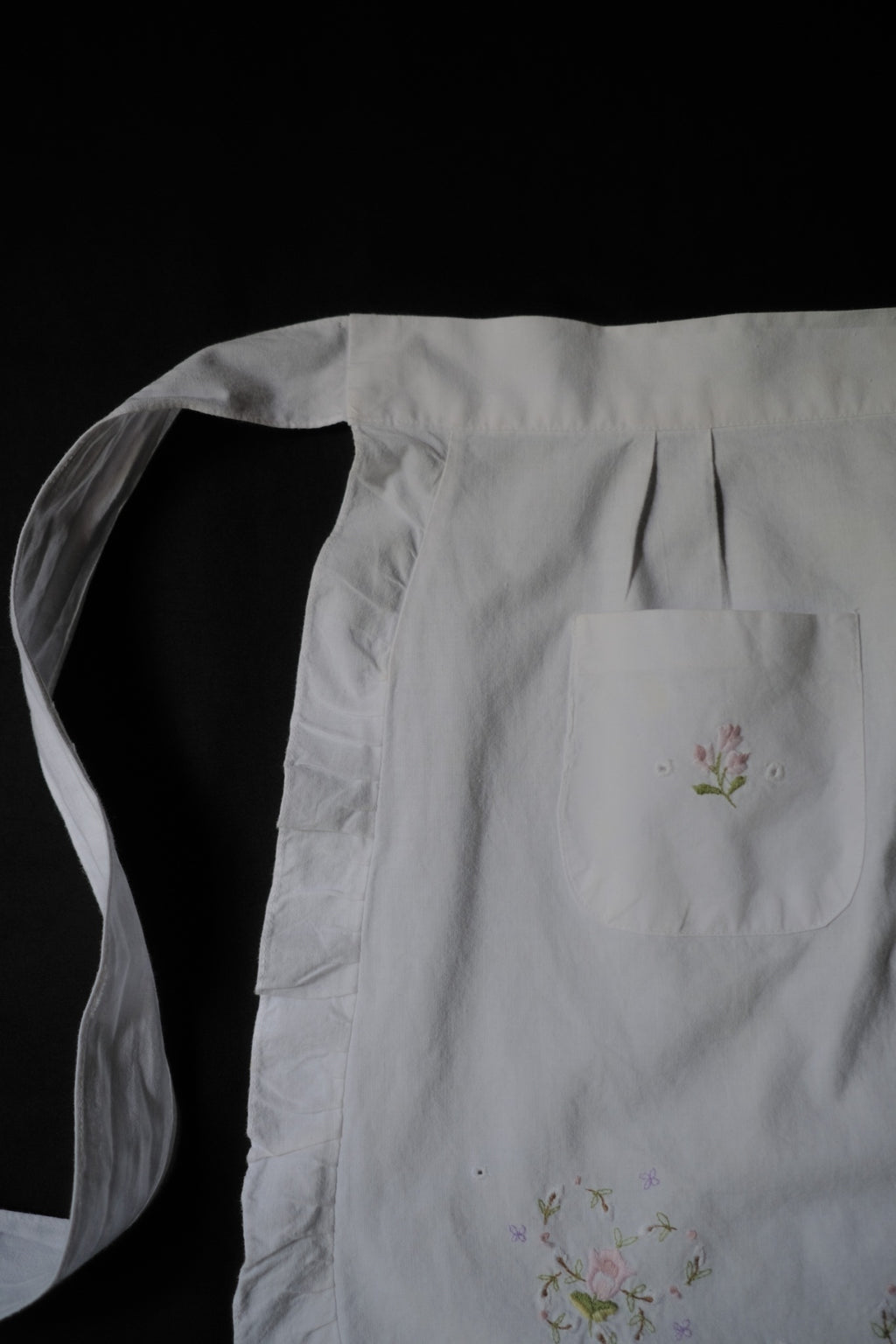 Vintage European Embroidered Apron / 歐洲刺繡圍裙