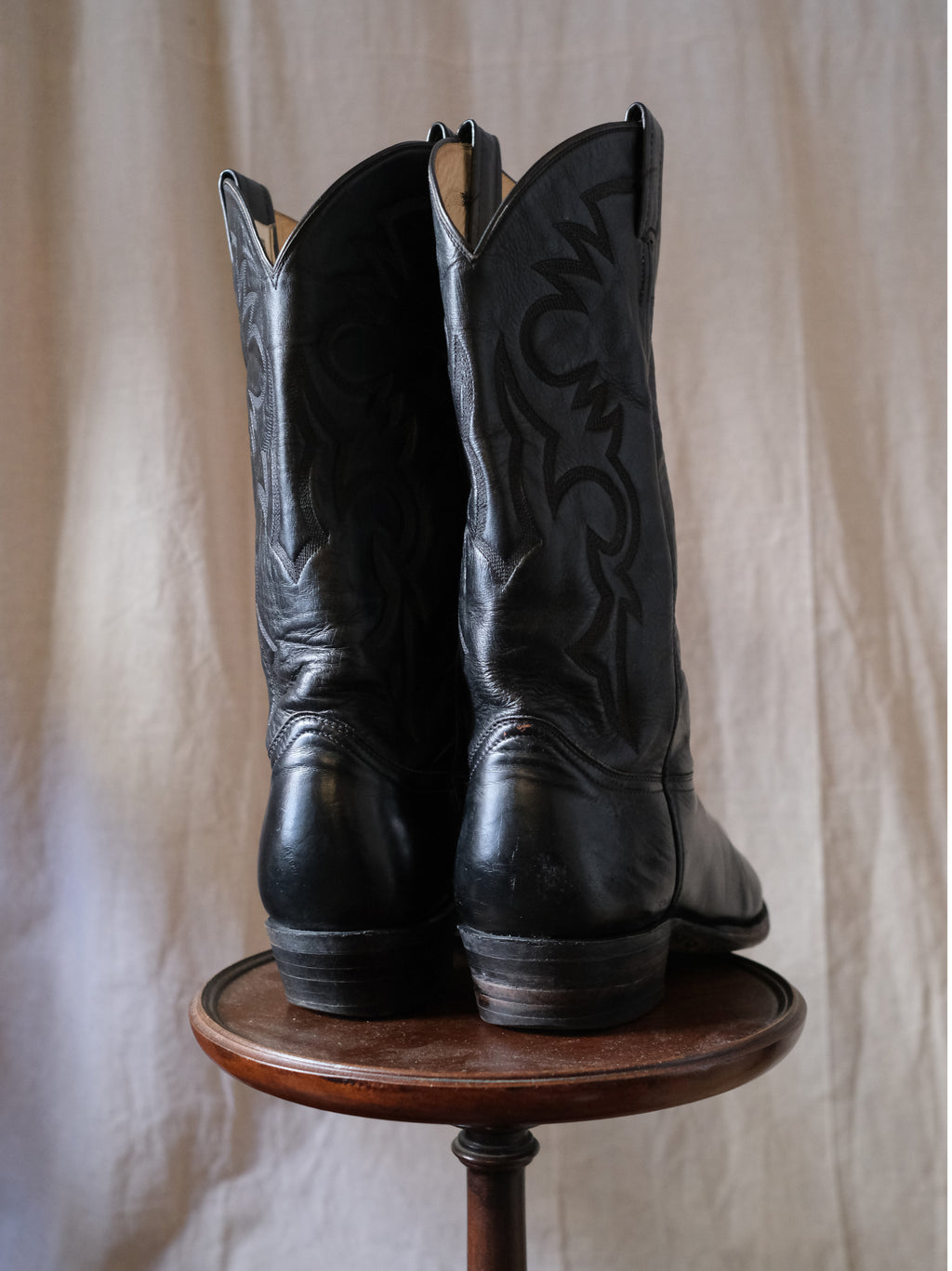 REMINGTON Classic Embroidered Cowboy Boots 經典西部圖紋刺繡黑色西部靴