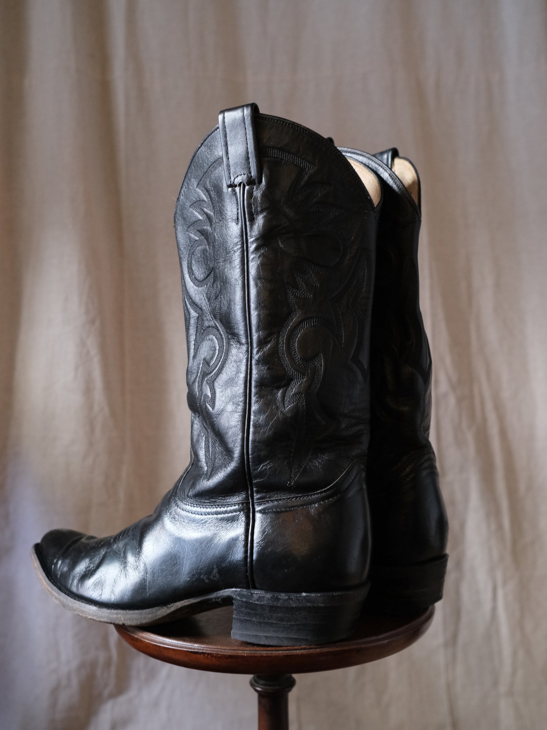 REMINGTON Classic Embroidered Cowboy Boots 經典西部圖紋刺繡黑色西部靴