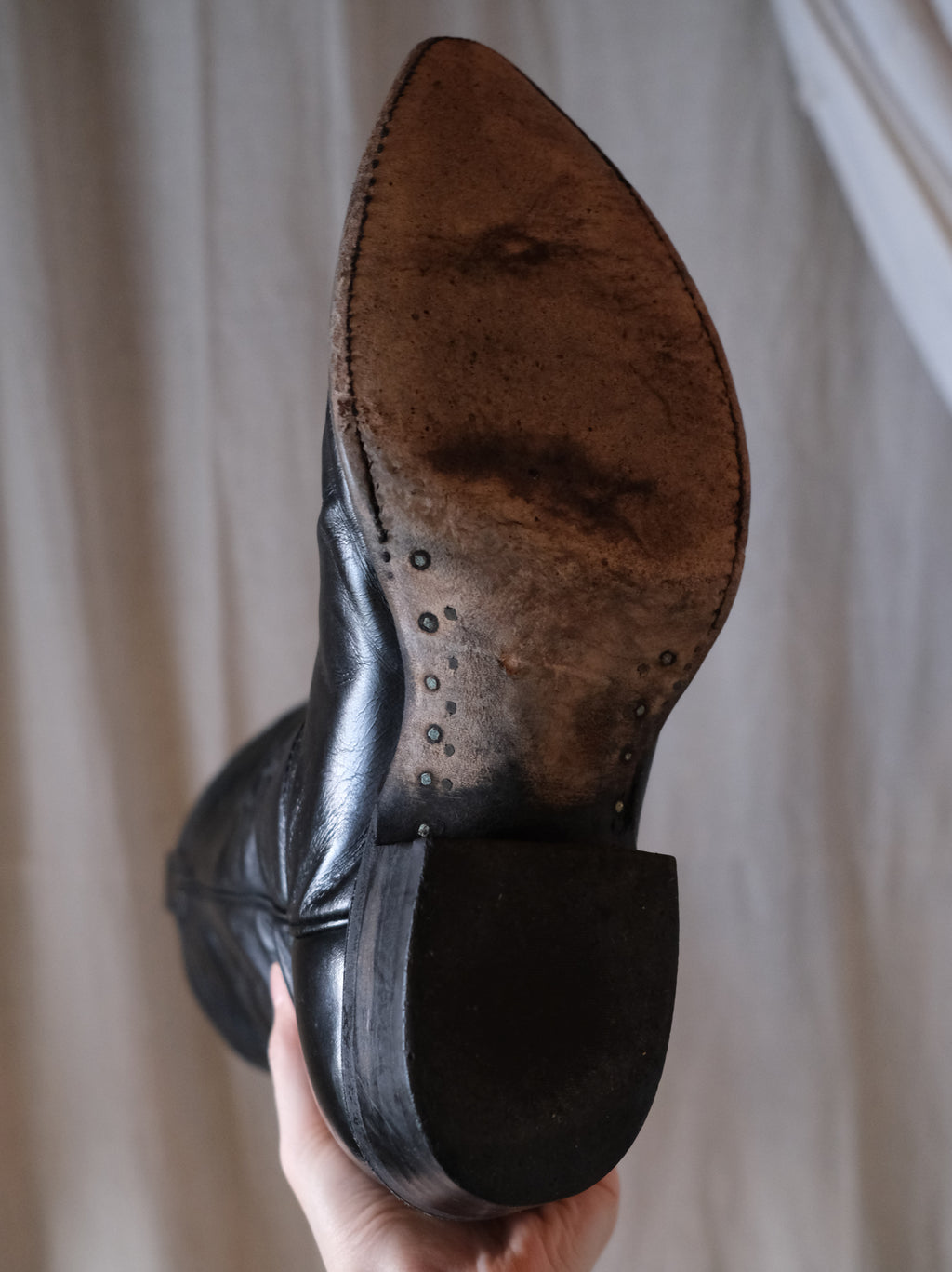 REMINGTON Classic Embroidered Cowboy Boots 經典西部圖紋刺繡黑色西部靴
