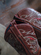 CODE WEST Black, Reddish Brown Two Tone Cowboy Boots 黑與紅棕雙色調西部靴