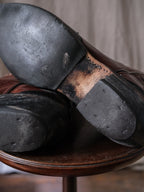 CODE WEST Black, Reddish Brown Two Tone Cowboy Boots 黑與紅棕雙色調西部靴
