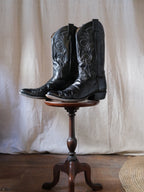 REMINGTON Classic Embroidered Cowboy Boots 經典西部圖紋刺繡黑色西部靴
