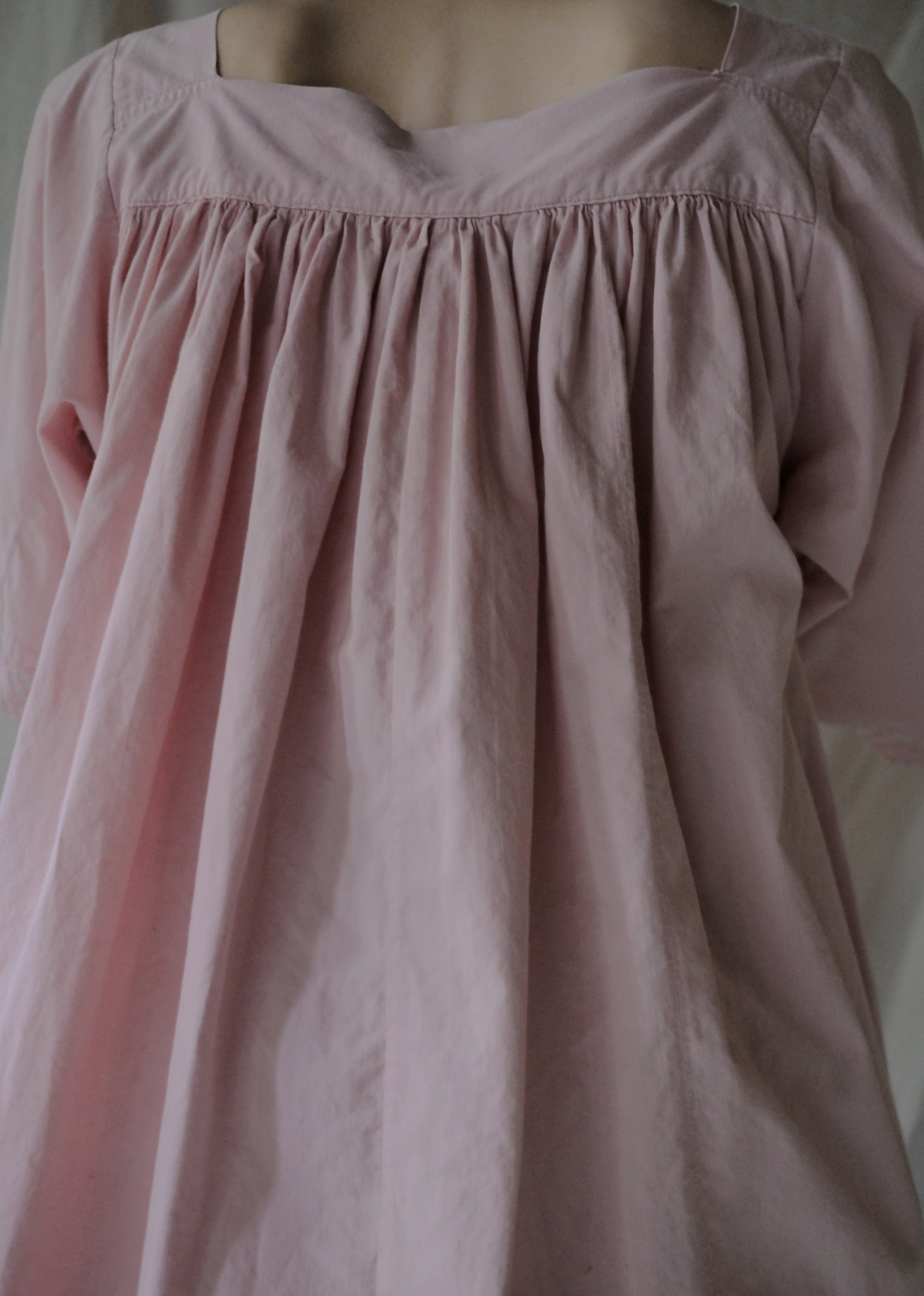 Europe Cotton Night Dress Over Dyed  後染歐洲睡衣洋裝