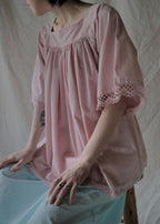 Europe Cotton Night Dress Over Dyed  後染歐洲睡衣洋裝