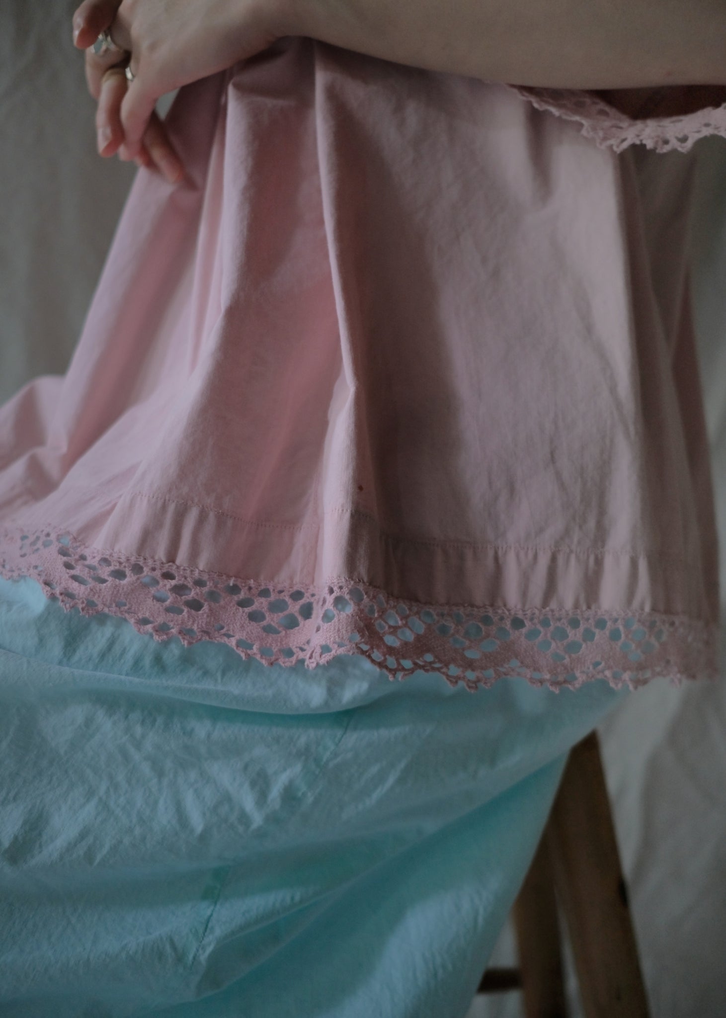 Europe Cotton Night Dress Over Dyed  後染歐洲睡衣洋裝