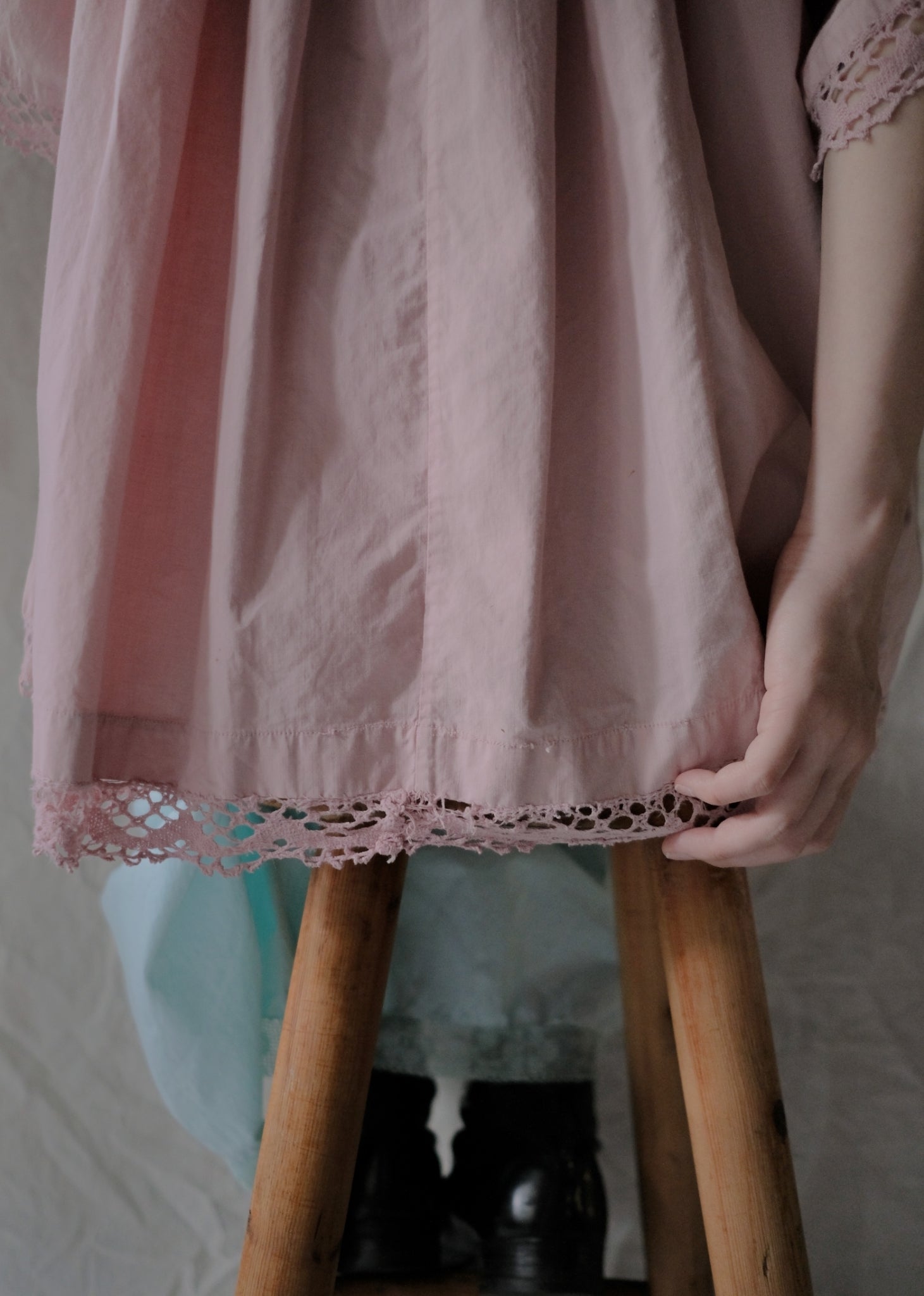 Europe Cotton Night Dress Over Dyed  後染歐洲睡衣洋裝