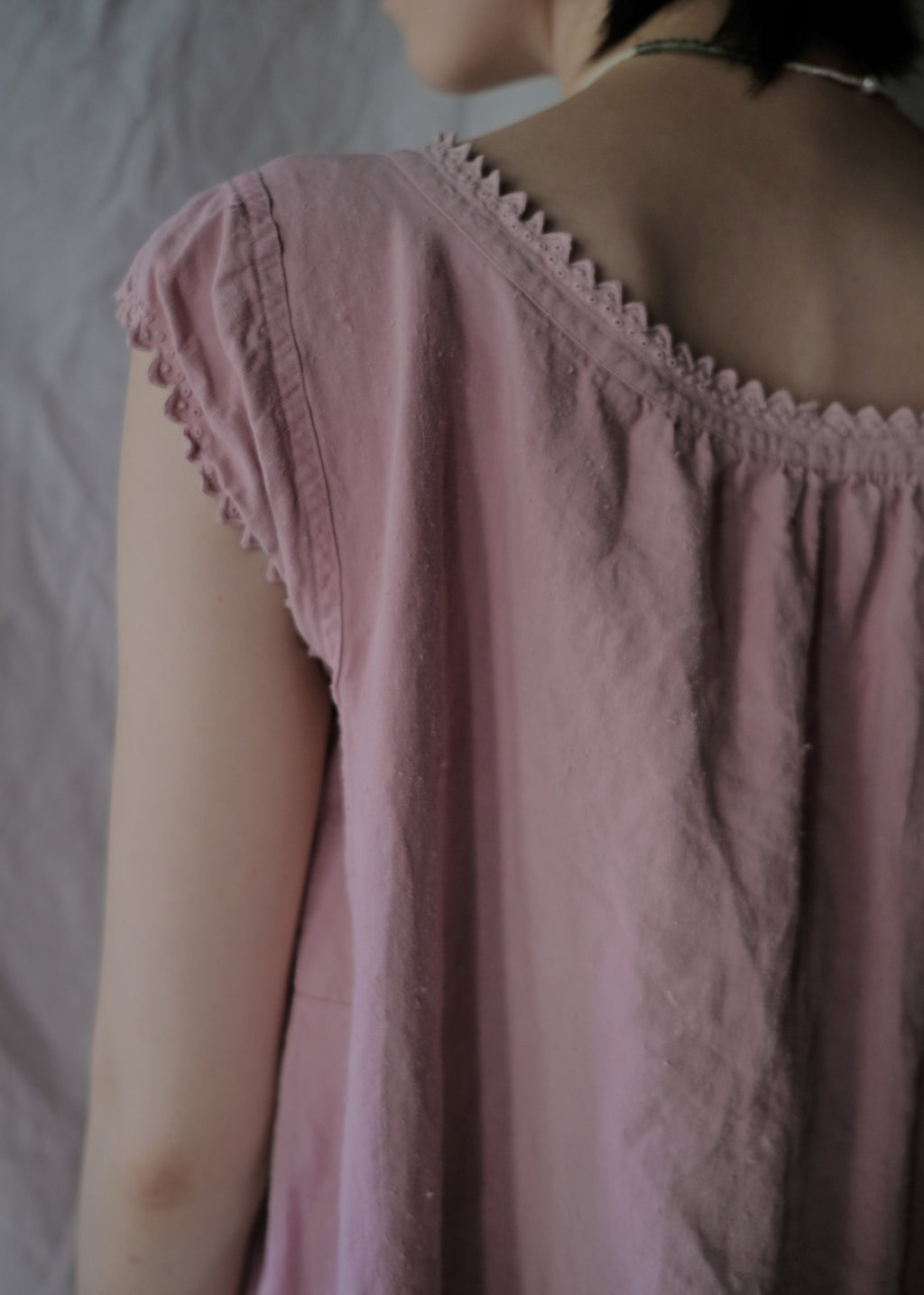 Europe Linen Night Dress Over Dyed  後染歐洲睡衣洋裝