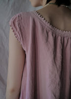 Europe Linen Night Dress Over Dyed  後染歐洲睡衣洋裝