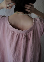 Europe Linen Night Dress Over Dyed  後染歐洲睡衣洋裝