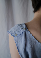 Europe Cotton Linen Night Dress Over Dyed  後染歐洲睡衣洋裝