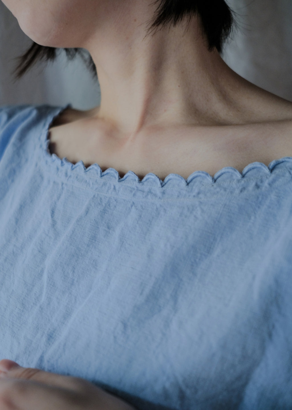 Europe Cotton Linen Night Dress Over Dyed  後染歐洲睡衣洋裝