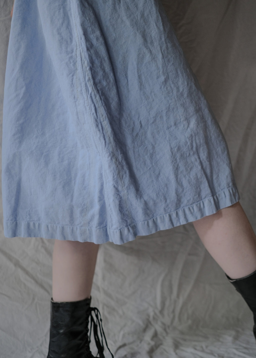 Europe Cotton Linen Night Dress Over Dyed  後染歐洲睡衣洋裝