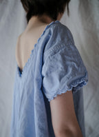Europe Cotton Linen Night Dress Over Dyed  後染歐洲睡衣洋裝