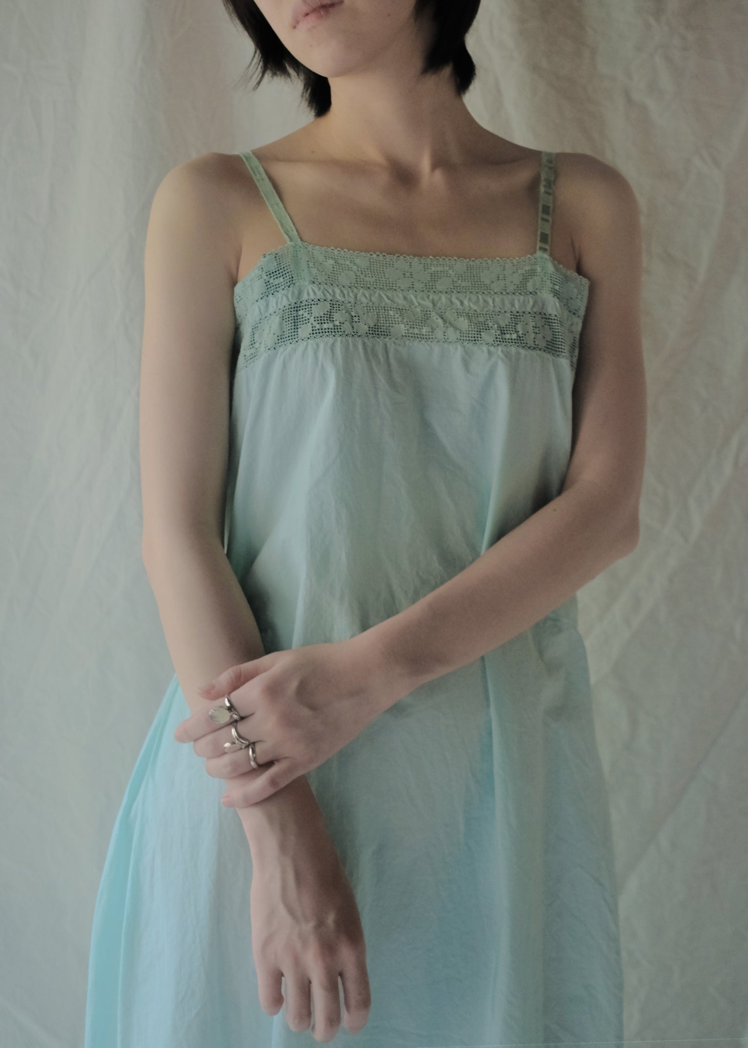 Europe Cotton Night Dress Over Dyed  後染歐洲睡衣洋裝