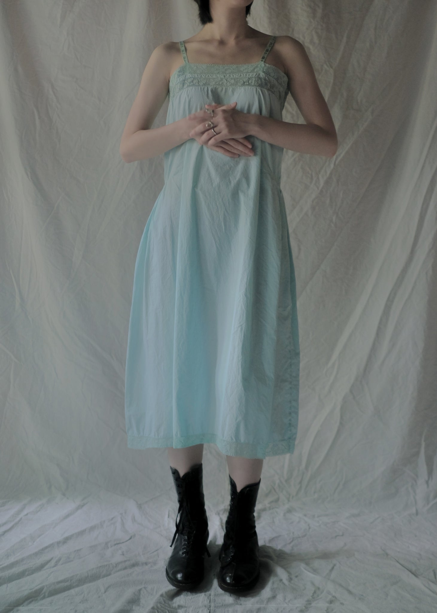Europe Cotton Night Dress Over Dyed  後染歐洲睡衣洋裝