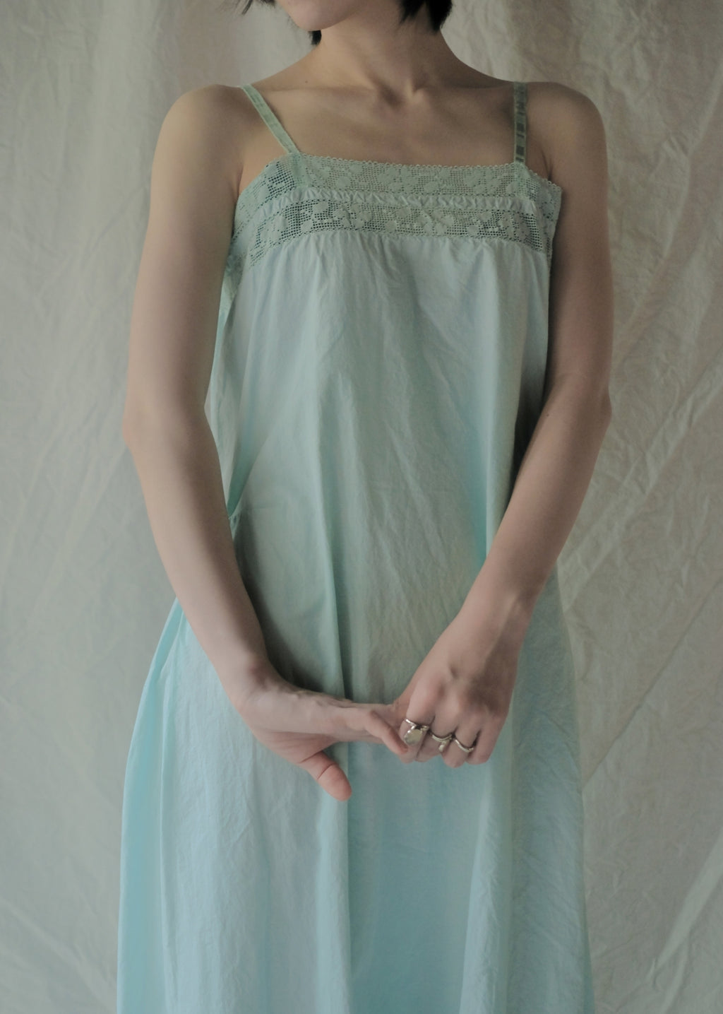 Europe Cotton Night Dress Over Dyed  後染歐洲睡衣洋裝