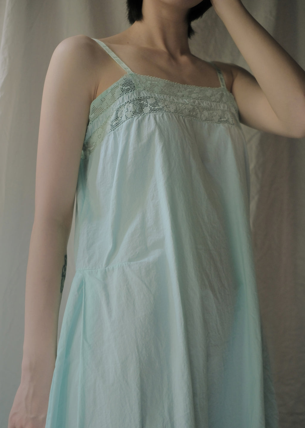 Europe Cotton Night Dress Over Dyed  後染歐洲睡衣洋裝
